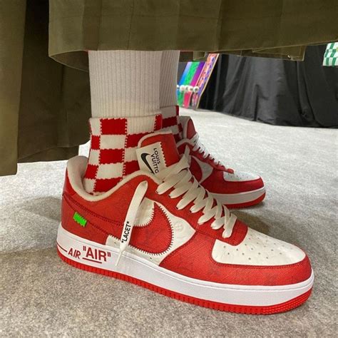 louis vuitton nike air force 1 red|virgil abloh Nike Air Force 1.